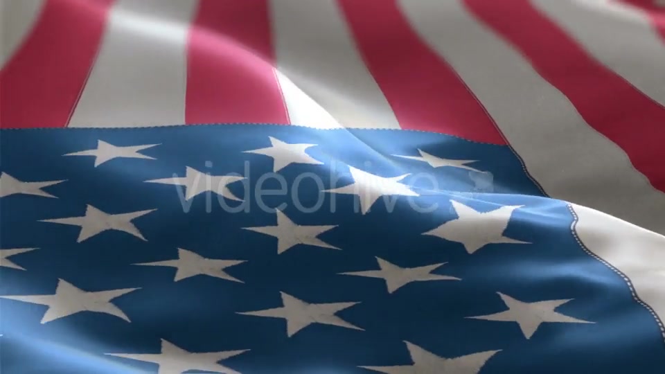 Flag of the USA Slowly Waving in the Wind Videohive 19873623 Motion Graphics Image 8