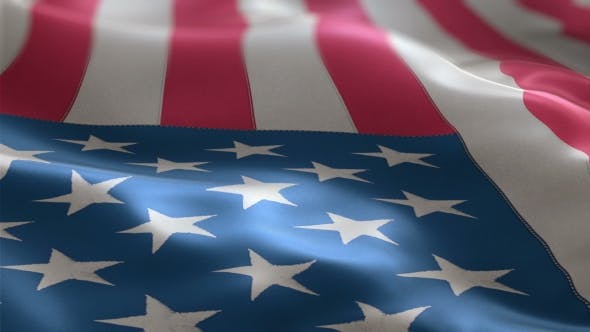 Flag of the USA Slowly Waving in the Wind - Download 19873623 Videohive
