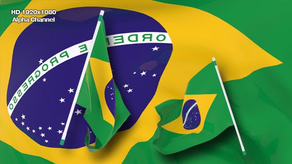 Flag Transition Brazil - 13615719 Videohive Download