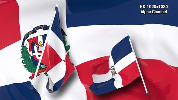 Flag Transition Dominican Republic - Download 19232036 Videohive