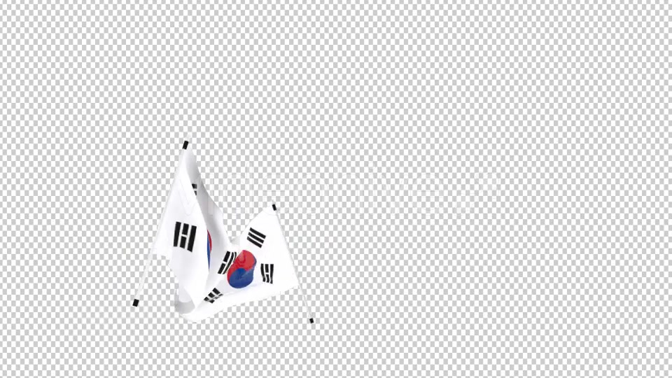 Flag Transition South Korea Videohive 14287954 Motion Graphics Image 3