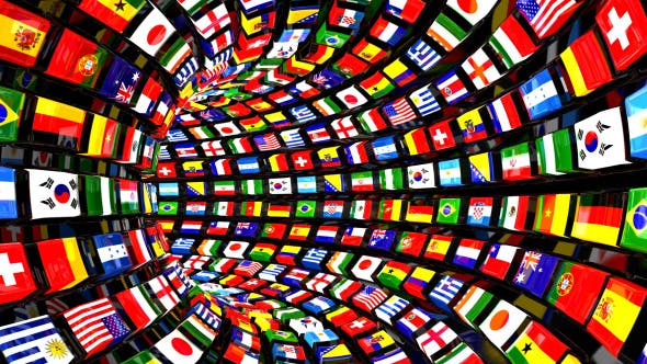 Flags Tunnel - Videohive Download 8031034