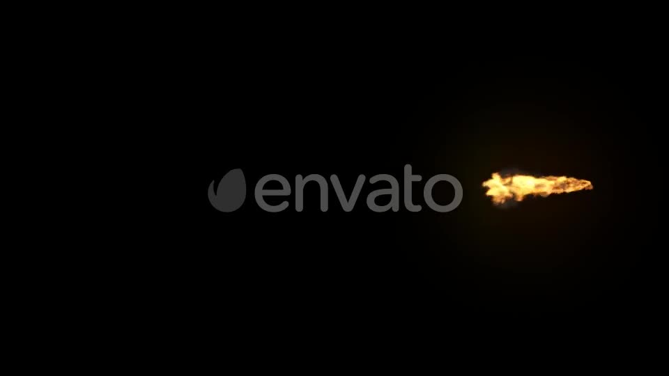 Flame with Dark Smoke on an Alpha Chanel Videohive 22066273 Motion Graphics Image 1