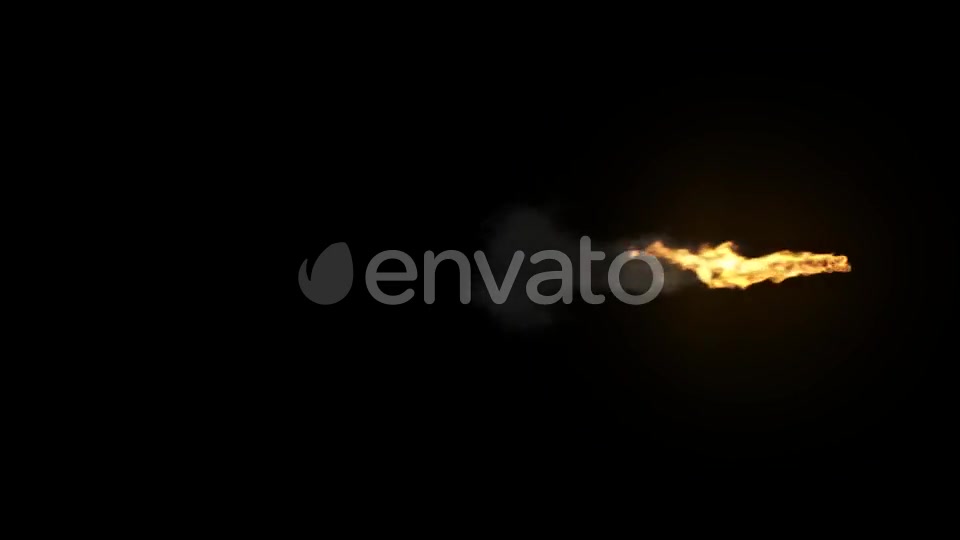Flame with Dark Smoke on an Alpha Chanel Videohive 22066273 Motion Graphics Image 2