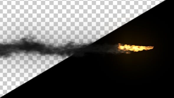 Flame with Dark Smoke on an Alpha Chanel - Download Videohive 22066273