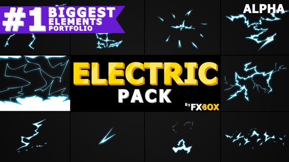 Flash FX ELECTRIC Elements And Transitions | Motion Graphics Pack - Download 21254104 Videohive