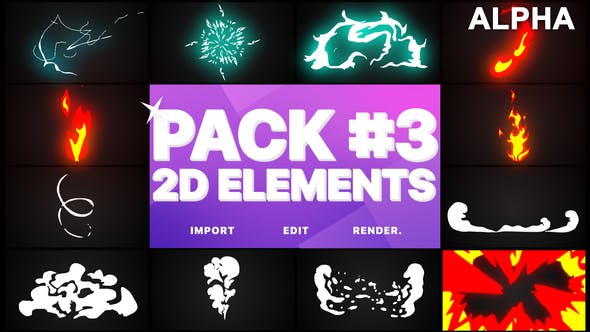 Flash FX Elements Pack 03 | Motion Graphics Pack - Videohive Download 23353013