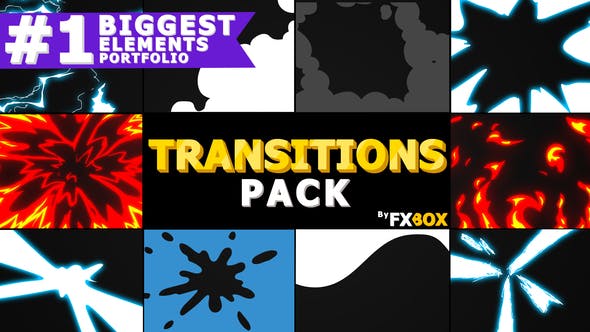 Flash FX Extreme Transitions | Motion Graphics Pack - 21258378 Videohive Download