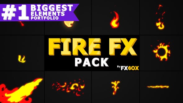 Flash FX FIRE Elements | Motion Graphics Pack - Videohive 20924006 Download