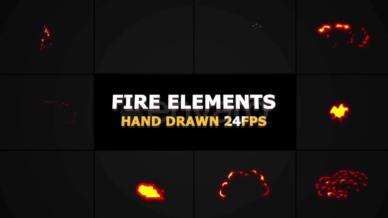 Flash FX Flame Elements | Motion Graphics Pack Videohive 22281276 Motion Graphics Image 2