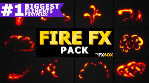 Flash FX Flame Elements | Motion Graphics Pack - Videohive 22281276 Download