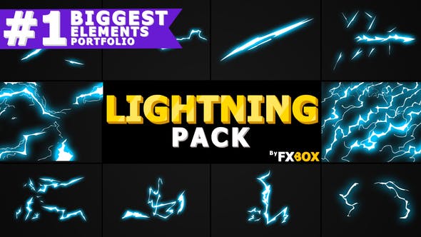 Flash FX Lightning Elements | Motion Graphics Pack - Download Videohive 21258519