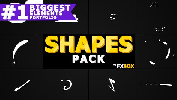 Flash FX Shape Elements | Motion Graphics Pack - Download Videohive 21375282
