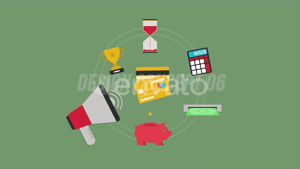 Flat Animated Icons Pack / Design concepts and backgrounds Videohive 24457922 Motion Graphics Image 12