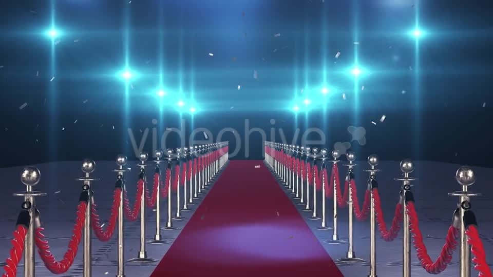 Flight on the Red Carpet with Flying Confetti Videohive 19894052 Motion Graphics Image 1