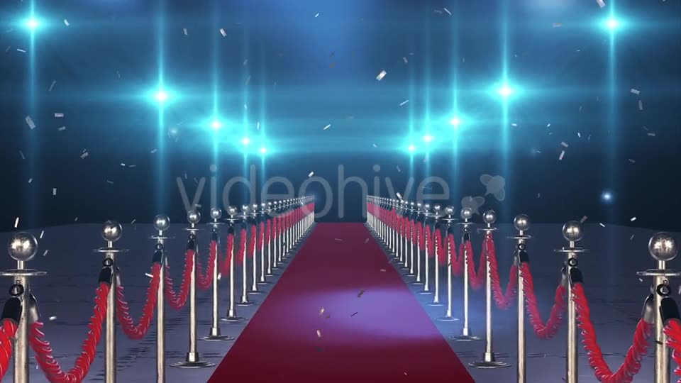 Flight on the Red Carpet with Flying Confetti Videohive 19894052 Motion Graphics Image 2