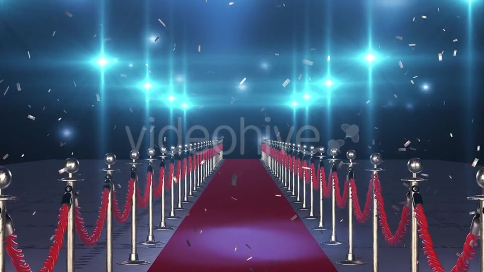 Flight on the Red Carpet with Flying Confetti Videohive 19894052 Motion Graphics Image 3