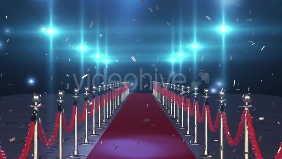 Flight on the Red Carpet with Flying Confetti Videohive 19894052 Motion Graphics Image 4
