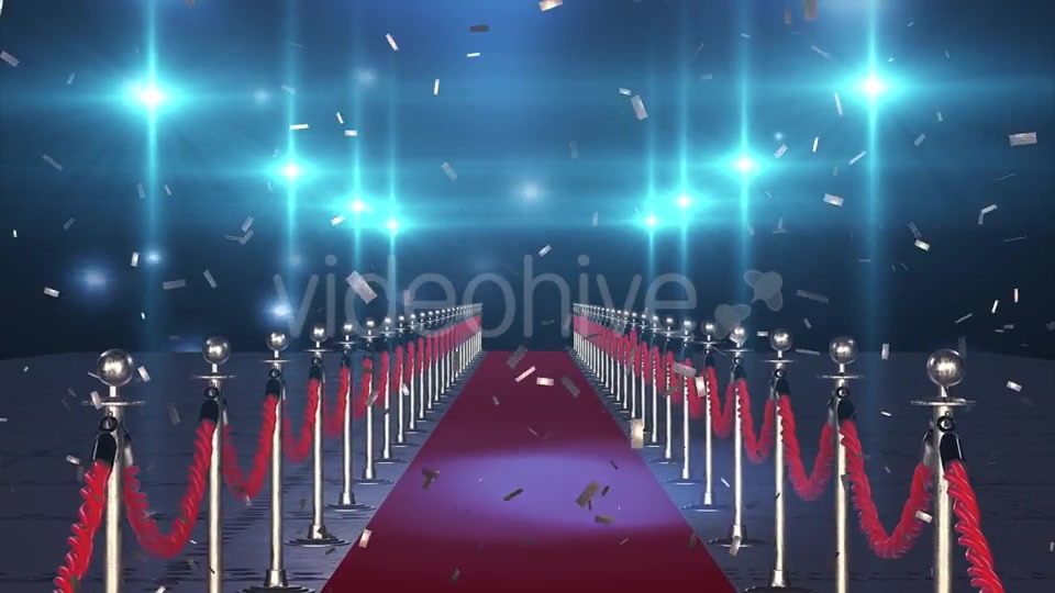 Flight on the Red Carpet with Flying Confetti Videohive 19894052 Motion Graphics Image 5
