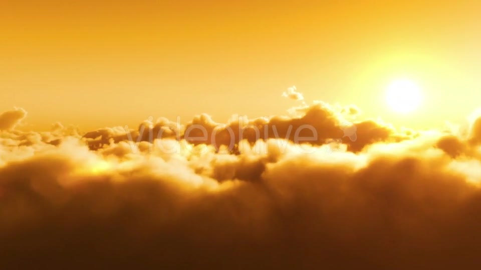 Flight Over Clouds, Sunset Time Videohive 20002124 Motion Graphics Image 8