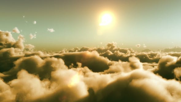 Flight Over Clouds, Sunset Time - Videohive 20002124 Download