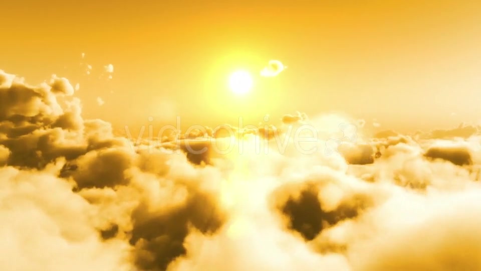 Flight Over Clouds, Yellow Sunset Videohive 20028018 Motion Graphics Image 2