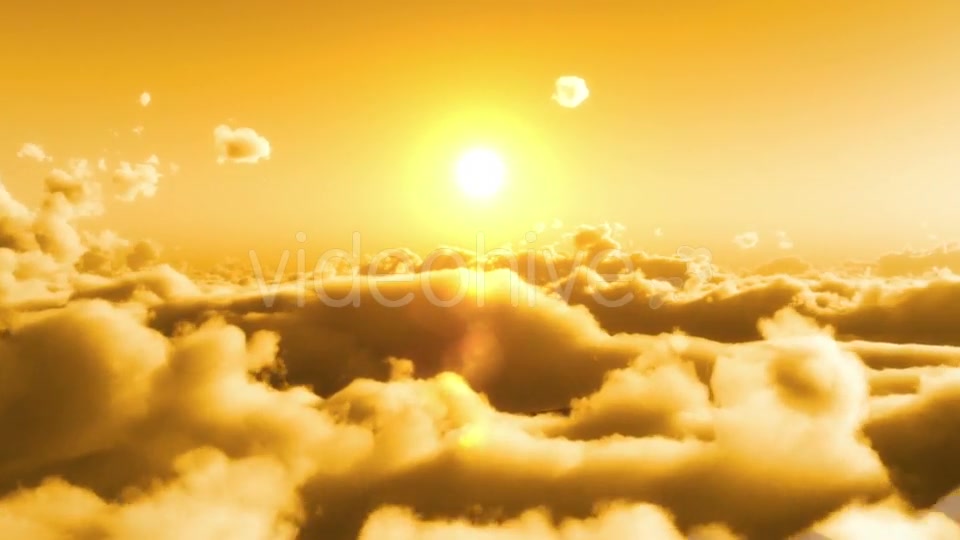 Flight Over Clouds, Yellow Sunset Videohive 20028018 Motion Graphics Image 3