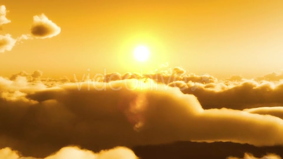 Flight Over Clouds, Yellow Sunset Videohive 20028018 Motion Graphics Image 4