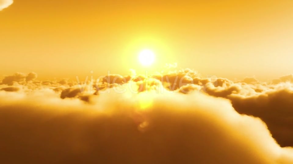 Flight Over Clouds, Yellow Sunset Videohive 20028018 Motion Graphics Image 5