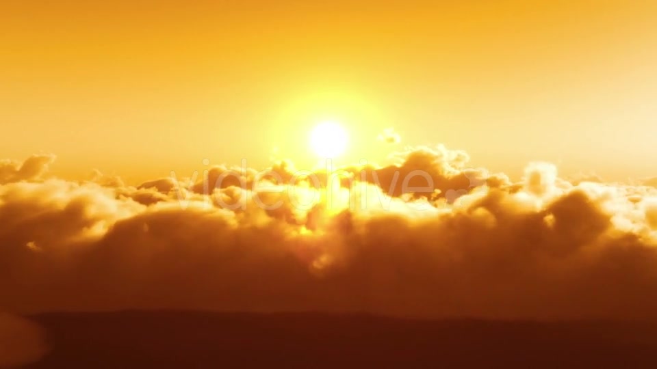 Flight Over Clouds, Yellow Sunset Videohive 20028018 Motion Graphics Image 7