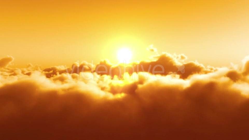 Flight Over Clouds, Yellow Sunset Videohive 20028018 Motion Graphics Image 8