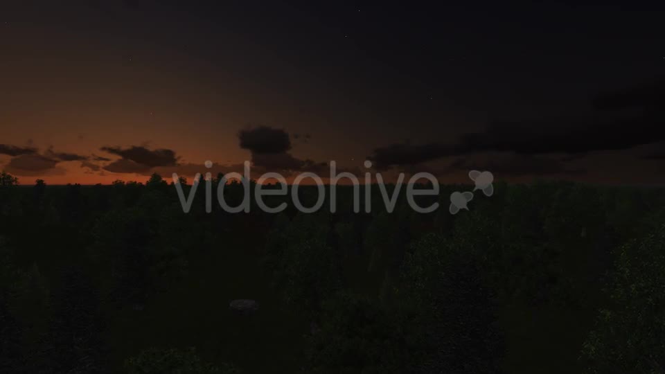 Flight over Forest During Sunrise Videohive 13200984 Motion Graphics Image 1