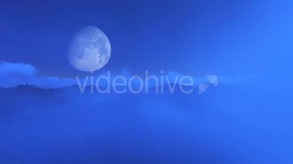 Flight Over Mountains During Moon V2 Videohive 13321174 Motion Graphics Image 10