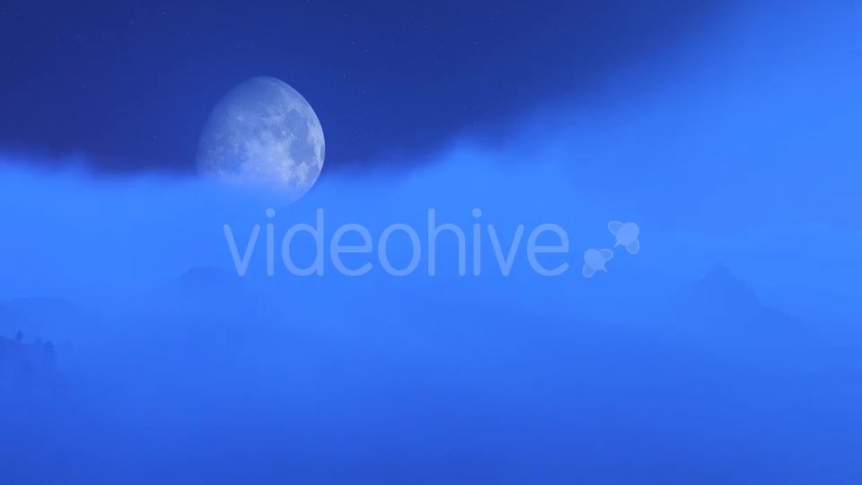 Flight Over Mountains During Moon V2 Videohive 13321174 Motion Graphics Image 12
