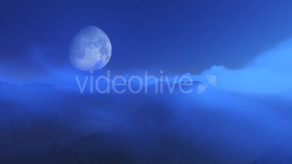 Flight Over Mountains During Moon V2 Videohive 13321174 Motion Graphics Image 7