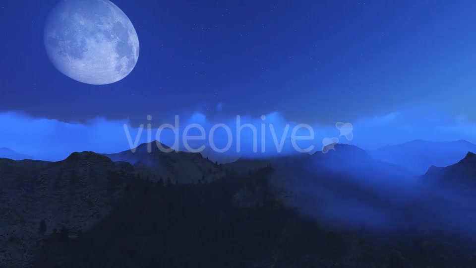 Flight over Mountains During Night Videohive 13228516 Motion Graphics Image 12