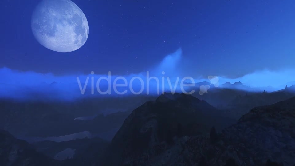 Flight over Mountains During Night Videohive 13228516 Motion Graphics Image 5