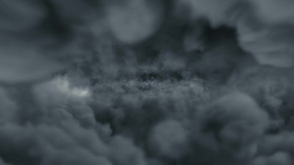 Flight Over the Thundering Clouds - 19154705 Download Videohive