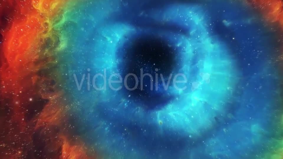 Flight Through a Blue Space Tunnel Videohive 20320711 Motion Graphics Image 1