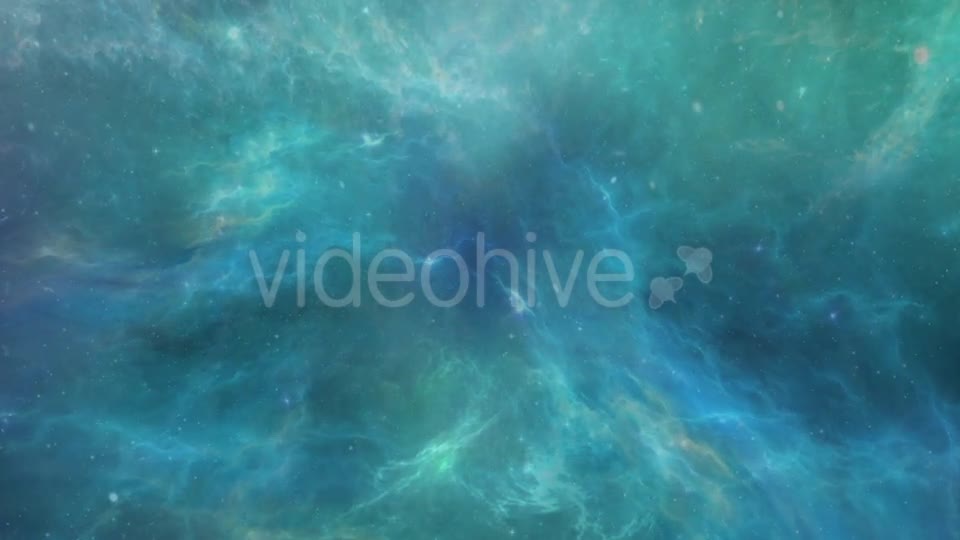 Flight Through Blue Space Nebula Videohive 17953263 Motion Graphics Image 1