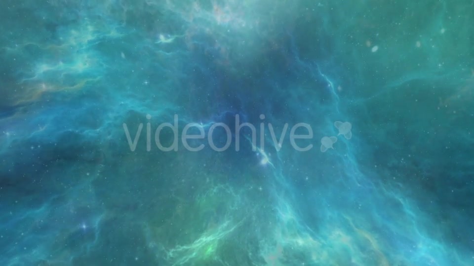 Flight Through Blue Space Nebula Videohive 17953263 Motion Graphics Image 2