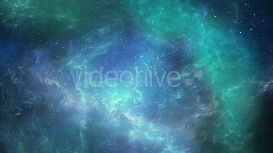 Flight Through Blue Space Nebula Videohive 16298045 Motion Graphics Image 1
