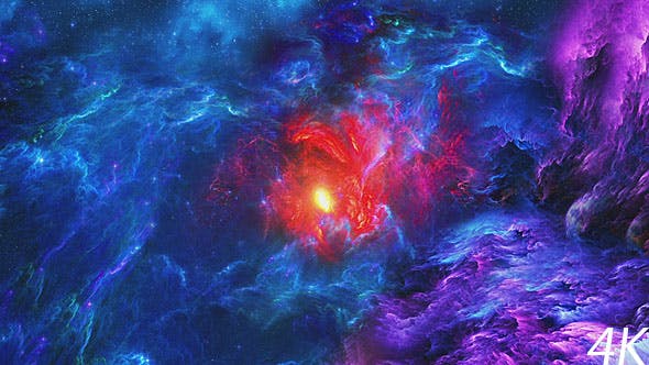Flight Through the Cosmic Nebulae to a Spinning Wormhole - Download 20522420 Videohive