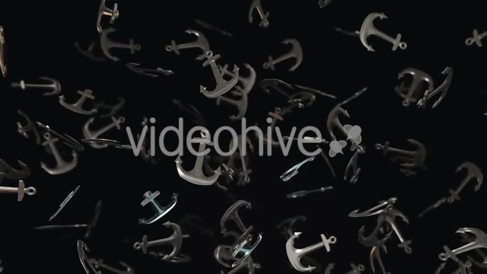 Floating Anchors on a Dark Background Videohive 20299725 Motion Graphics Image 1