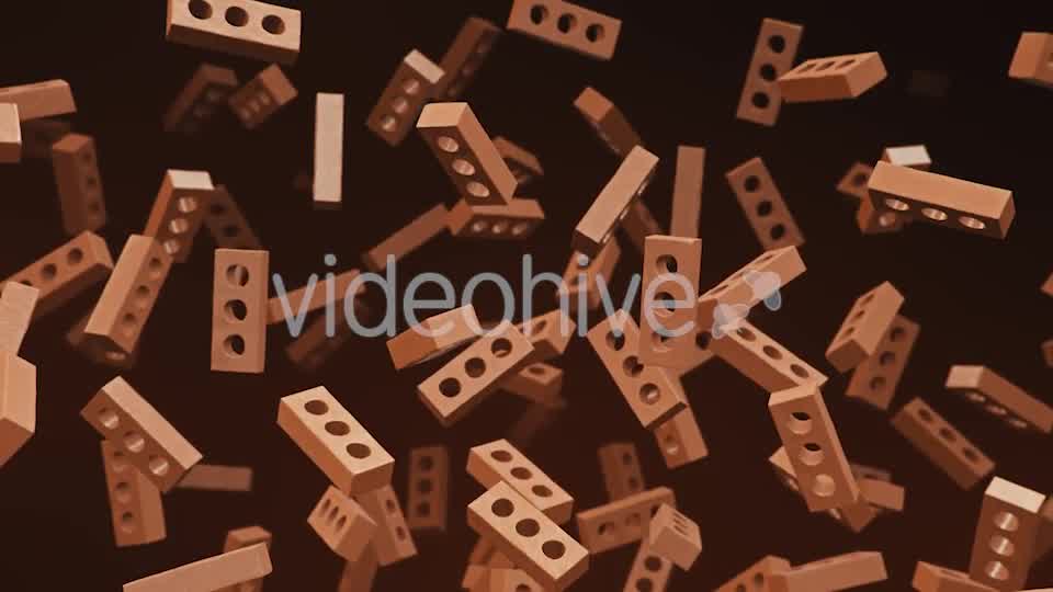 Floating Bricks On a Dark Background Videohive 20290359 Motion Graphics Image 10