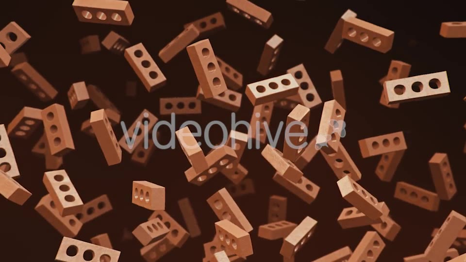 Floating Bricks On a Dark Background Videohive 20290359 Motion Graphics Image 7