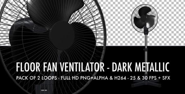 Floor Fan Dark Metallic Pack of 2 - Videohive Download 7456784