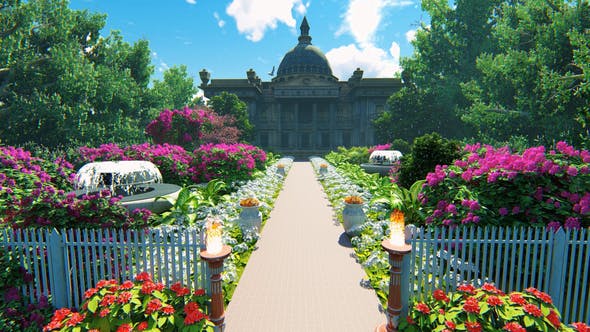 Flower Park And Castle V2 - 21859906 Download Videohive