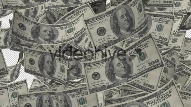 Fly 100 Dollars Videohive 6089216 Motion Graphics Image 6