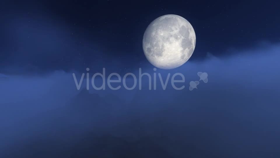 Fly Over Mountains During Moon Videohive 9411226 Motion Graphics Image 1